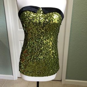 Sequence strapless top